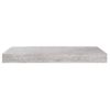 Pack 2 Uds Estantes Pared | Estante Flotante | Repisa De Pared Mdf Gris Hormigón 50x23x3,8 Cm Cfw762241