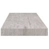 Pack 4 Uds Estantes Pared | Estante Flotante | Repisa De Pared Mdf Gris Hormigón 60x23,5x3,8 Cm Cfw762253