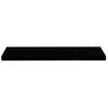 Pack 4 Uds Estantes Pared | Estante Flotante | Repisa De Pared Negro Brillo Mdf 90x23,5x3,8cm Cfw762258