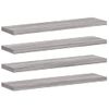 Pack 2 Uds Estantes Pared | Estante Flotante | Repisa De Pared Madera Ingeniería Gris Sonoma 40x10x1,5 Cm Cfw762279