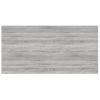 Pack 4 Uds Estantes Pared | Estante Flotante | Repisa De Pared Madera Ingeniería Gris Sonoma 100x50x1,5cm Cfw762298