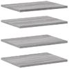 Pack 4 Uds Estantes Pared | Estante Flotante | Repisa De Pared Madera Ingeniería Gris Sonoma 40x30x1,5 Cm Cfw762300