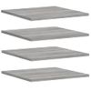 Pack 4 Uds Estantes Pared | Estante Flotante | Repisa De Pared Madera Ingeniería Gris Sonoma 40x50x1,5 Cm Cfw762302