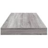 Pack 4 Uds Estantes Pared | Estante Flotante | Repisa De Pared Madera Ingeniería Gris Sonoma 60x10x1,5 Cm Cfw762303