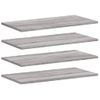 Pack 4 Uds Estantes Pared | Estante Flotante | Repisa De Pared Madera Ingeniería Gris Sonoma 60x20x1,5 Cm Cfw762304