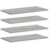 Pack 4 Uds Estantes Pared | Estante Flotante | Repisa De Pared Madera Ingeniería Gris Sonoma 60x30x1,5 Cm Cfw762305