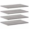 Pack 4 Uds Estantes Pared | Estante Flotante | Repisa De Pared Madera Ingeniería Gris Sonoma 60x40x1,5 Cm Cfw762306