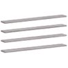 Pack 4 Uds Estantes Pared | Estante Flotante | Repisa De Pared Madera Ingeniería Gris Sonoma 80x10x1,5 Cm Cfw762308