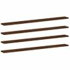 Pack 4 Uds Estantes Pared | Estante Flotante | Repisa De Pared Madera Ingeniería Marrón 100x10x1,5 Cm Cfw762313