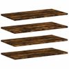 Pack 4 Uds Estantes Pared | Estante Flotante | Repisa De Pared Madera Ingeniería Roble Humo 60x30x1,5 Cm Cfw762343