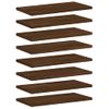 Estantes Pared | Estante Flotante | Repisa De Pared 8 Uds Madera Ingeniería Roble Marrón 40x20x1,5 Cm Cfw762353