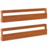 Pack 2 Uds Estantes Zapatos Pared | Estante Flotante | Repisa De Pared Madera Pino Marrón 110x8,5x23,5 Cm Cfw762374