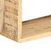 Juego De Pack 3 Uds Estantes Cubo De Pared | Estante Flotante | Repisa De Pared Madera Maciza De Mango Cfw766105