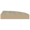 Pack 4 Uds Estante Pared | Estante Flotante | Repisa De Pared De Esquina Mdf Roble 25x25x3,8 Cm Cfw759636