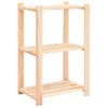 10 Uds Estanteria | Librería Industrial | Estante 3 Niveles Madera Pino Maciza 150 Kg Cfw760019