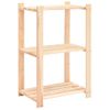 Pack 2 Uds Estanteria | Librería Industrial | Estante 3 Niveles Madera Pino Maciza 150 Kg Cfw760021