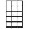 Estanteria | Librería Industrial | Estante De 15 Cubos De Tela Negro 103x30x175,5 Cm Cfw760298