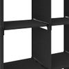 Estanteria | Librería Industrial | Estante De 15 Cubos De Tela Negro 103x30x175,5 Cm Cfw760298