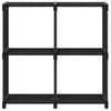 Estanteria | Librería Industrial | Estante De 4 Cubos De Tela Negra 69x30x72,5 Cm Cfw760382