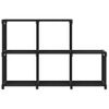 Estanteria | Librería Industrial | Estante De 5 Cubos De Tela Negra 103x30x72,5 Cm Cfw760441