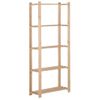 Estanteria | Librería Industrial | Estante De 5 Niveles Madera Pino Maciza 80x28,5x170 Cm Cfw760508