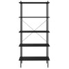 Estanteria | Librería Industrial | Estante De 5 Niveles Negra 80x40x163 Cm Cfw760511