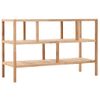 Estanteria | Librería Industrial | Estante Para Baño Madera Maciza De Nogal 100x40x65 Cm Cfw761271