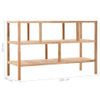 Estanteria | Librería Industrial | Estante Para Baño Madera Maciza De Nogal 100x40x65 Cm Cfw761271