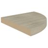 Pack 4 Uds Estantes Pared | Estante Flotante | Repisa De Pareds De Esquina Mdf Roble 35x35x3,8 Cm Cfw762168