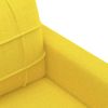 Sofá De 2 Plazas | Sofá De Salón | Sofá De Descanso De Tela Amarillo Claro 140 Cm Cfw65994