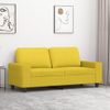 Sofá De 2 Plazas | Sofá De Salón | Sofá De Descanso De Tela Amarillo Claro 140 Cm Cfw58781