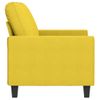 Sofá De 2 Plazas | Sofá De Salón | Sofá De Descanso De Tela Amarillo Claro 140 Cm Cfw58781