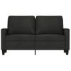 Sofá De 2 Plazas | Sofá De Salón | Sofá De Descanso De Tela Negro 120 Cm Cfw13340