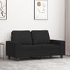 Sofá De 2 Plazas | Sofá De Salón | Sofá De Descanso De Tela Negro 120 Cm Cfw69961