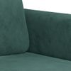 Sofá De 2 Plazas | Sofá De Salón | Sofá De Descanso De Terciopelo Verde Oscuro 140 Cm Cfw90562