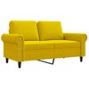 Sofá De 2 Plazas | Sofá De Salón | Sofá De Descanso Terciopelo Amarillo 120 Cm Cfw65992