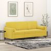 Sofá De 3 Plazas | Sofá De Salón | Sofá De Descanso Con Cojines Terciopelo Amarillo 180 Cm Cfw52805