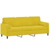 Sofá De 3 Plazas | Sofá De Salón | Sofá De Descanso Con Cojines Terciopelo Amarillo 180 Cm Cfw52805