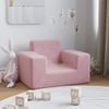 Sofá Para Niños | Sofá De Salón | Sofá De Descanso Felpa Suave Rosa Cfw61399