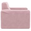 Sofá Para Niños | Sofá De Salón | Sofá De Descanso Felpa Suave Rosa Cfw61399