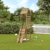 Parque Infantil | Área De Juegos Con Pared De Escalada Madera Impregnada De Pino Cfw782697