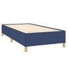 Cama Individual | Cama Para Adultos | Cama Box Spring Con Colchón Tela Azul 100x200 Cm Cfw5760875