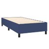 Cama Individual | Cama Para Adultos | Cama Box Spring Con Colchón Tela Azul 100x200 Cm Cfw2276656