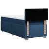 Cama Individual | Cama Para Adultos | Cama Box Spring Con Colchón Tela Azul 100x200 Cm Cfw6037629