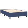 Cama Doble | Cama Para Adultos | Cama Box Spring Con Colchón Tela Azul 120x200 Cm Cfw4809600