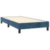 Cama Individual | Cama Para Adultos | Cama Box Spring Con Colchón Terciopelo Azul Oscuro 90x190 Cm Cfw3272619