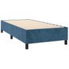 Cama Individual | Cama Para Adultos | Cama Box Spring Con Colchón Terciopelo Azul Oscuro 90x190 Cm Cfw2453466