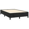 Cama Doble | Cama Para Adultos | Cama Box Spring Con Colchón Terciopelo Negro 120x190 Cm Cfw4847688