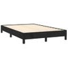 Cama Doble | Cama Para Adultos | Cama Box Spring Con Colchón Terciopelo Negro 120x190 Cm Cfw9598844