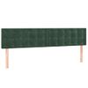 Cama Doble | Cama Para Adultos | Cama Box Spring Con Colchón Terciopelo Verde Oscuro 180x200 Cm Cfw4526284